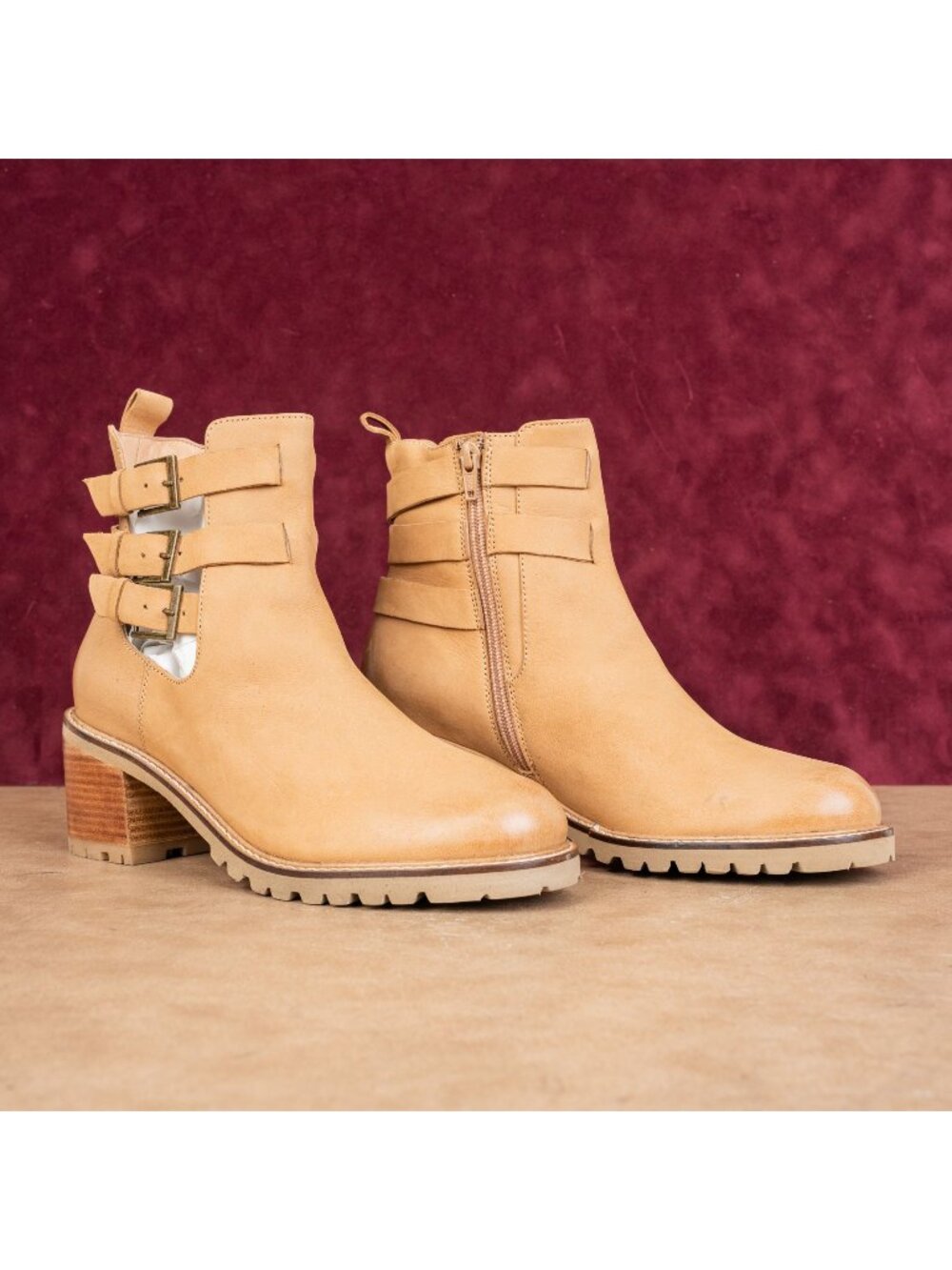Seychelles Women Give it Whirl Tan Boho Leather Summer Ankle Boots sz 9.5